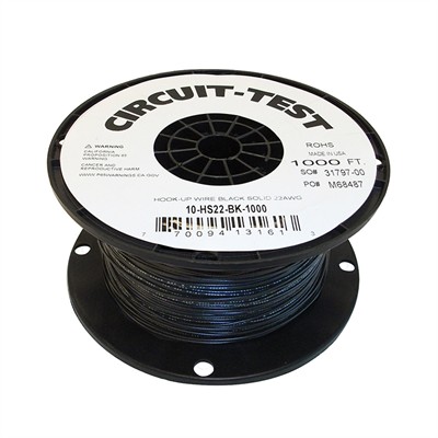 CIRCUIT TEST-10-HS22-BK-1000-circuittest, circuit-test, solid wire, 22 awg