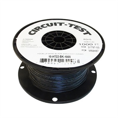 CIRCUIT TEST-10-HT22-BK-1000-circuittest, circuit-test, stranded wire, 22 awg