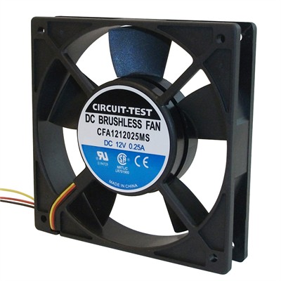 CIRCUIT TEST-CFA1212025MS-circuit-test, circuittest, inn01, fans, cooling fans, 4", 4.7",4.69", 119mm, dc fan