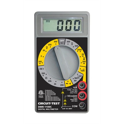 CIRCUIT TEST-DMR-1100C-zha05, circuit-test, circuittest, multimeter, dmm, digital multimeter, dmr-1100, DMR-1100B