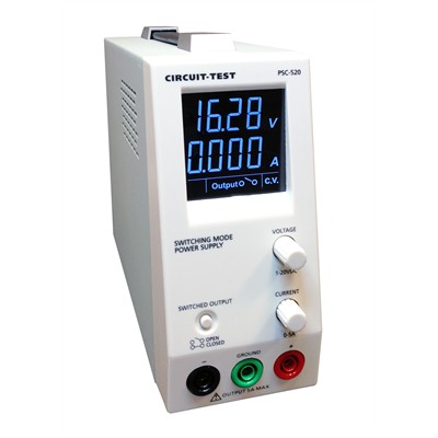 CIRCUIT TEST-PSC-520-circuit-test, circuittest, man01,power supplies, power supply, bench,adjustable, variable,